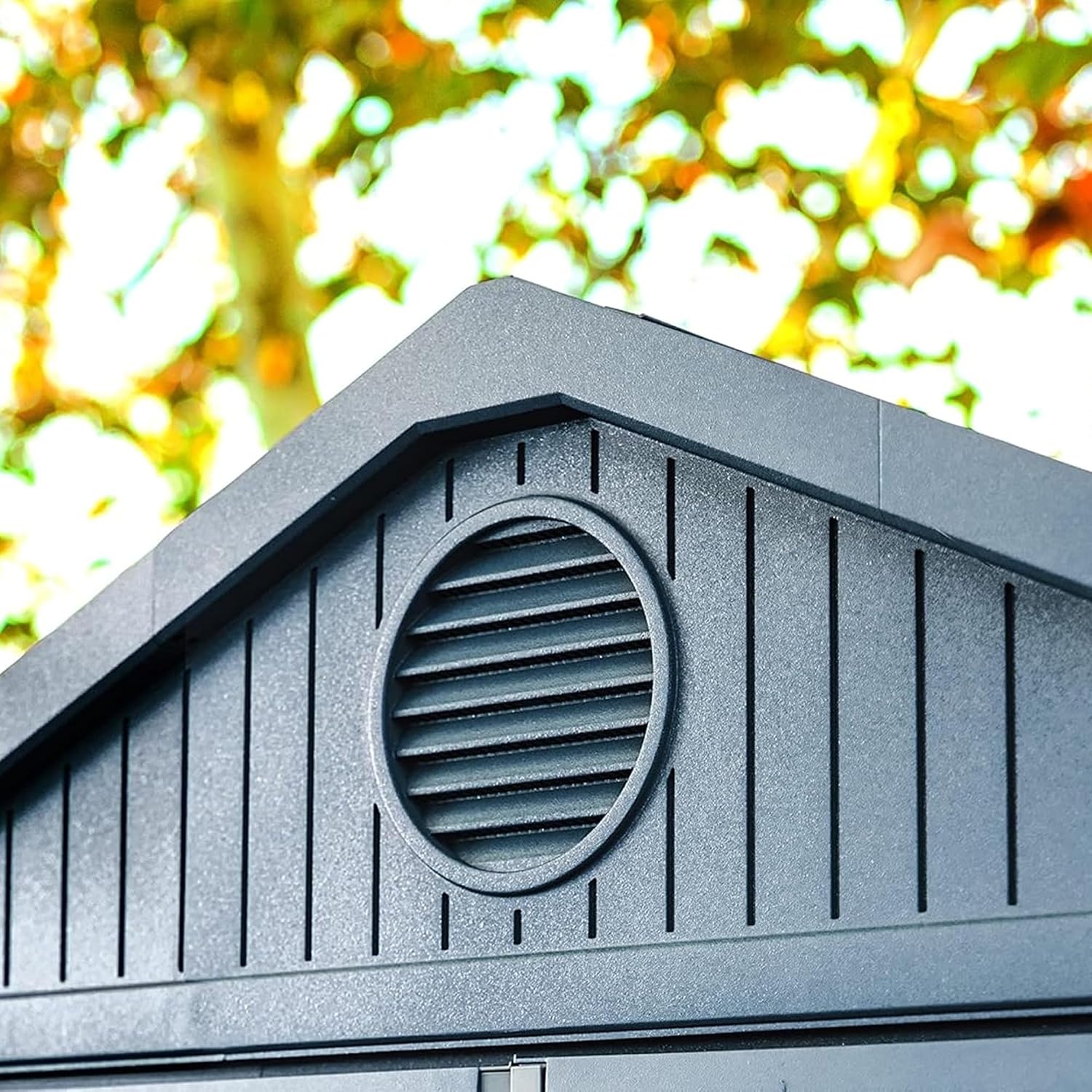 image:imageKeter Outdoor Storage Tool Shed for House Patio amp Yard Darwin 6 x 8 Ft Graphite Gray Portable and Lockable Resin Utility Organizer for Backyard Pool Garden or Lawn OrganizationGray