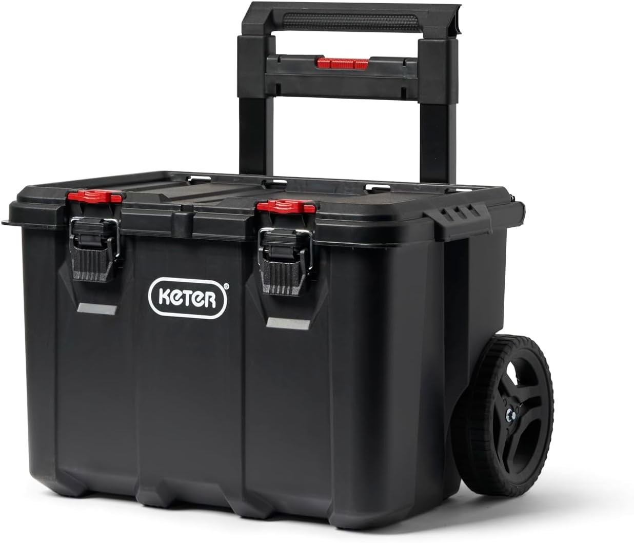 image:imageStack N Roll 4Piece Rolling Tool Storage System Includes Large Rolling Tool Box 2Drawer Tool Box amp 2 Tray Organizers Modular Stackable Tool Storage with Wheels for Garage amp Workshop4PC System