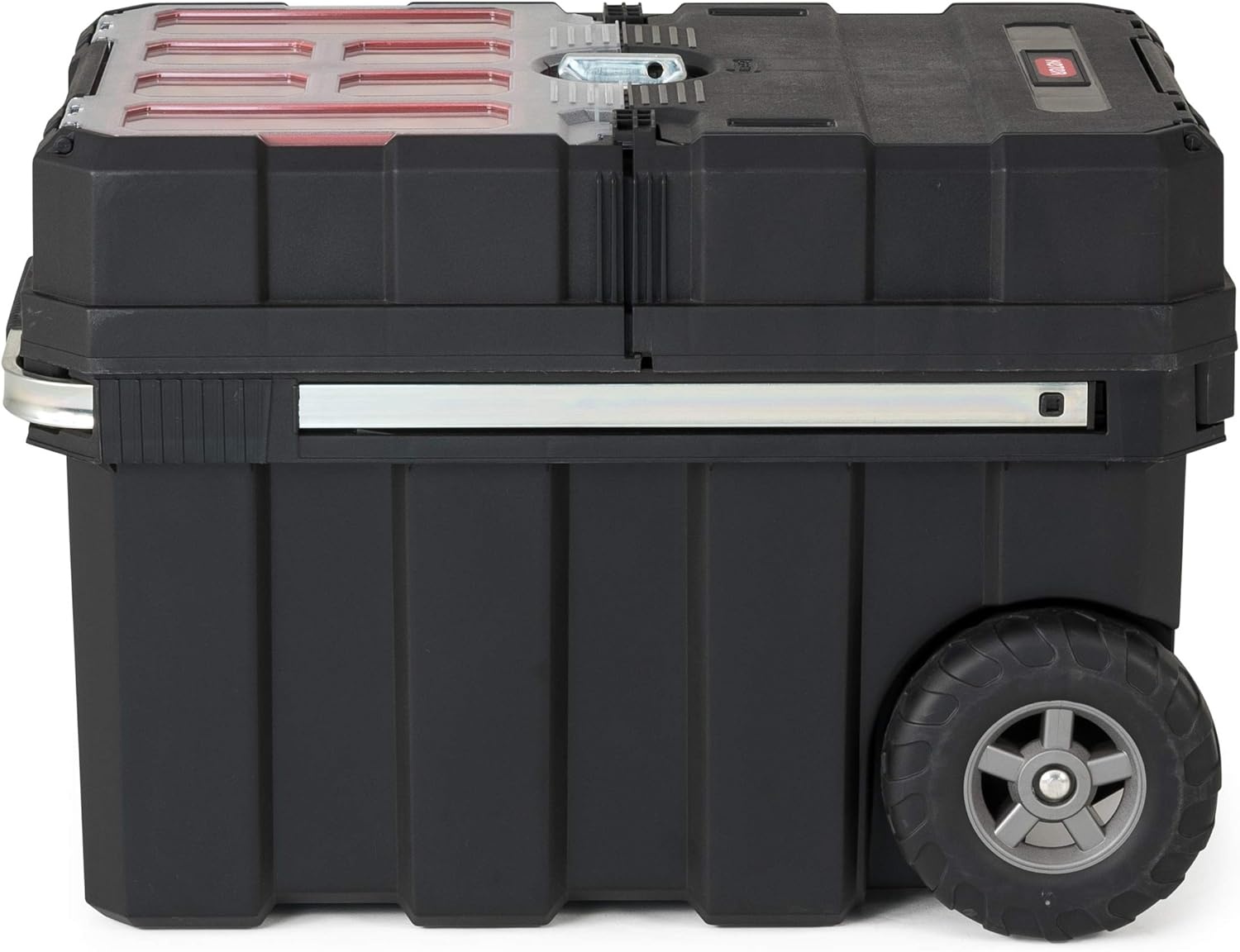image:imageStack N Roll 4Piece Rolling Tool Storage System Includes Large Rolling Tool Box 2Drawer Tool Box amp 2 Tray Organizers Modular Stackable Tool Storage with Wheels for Garage amp WorkshopMasterloader