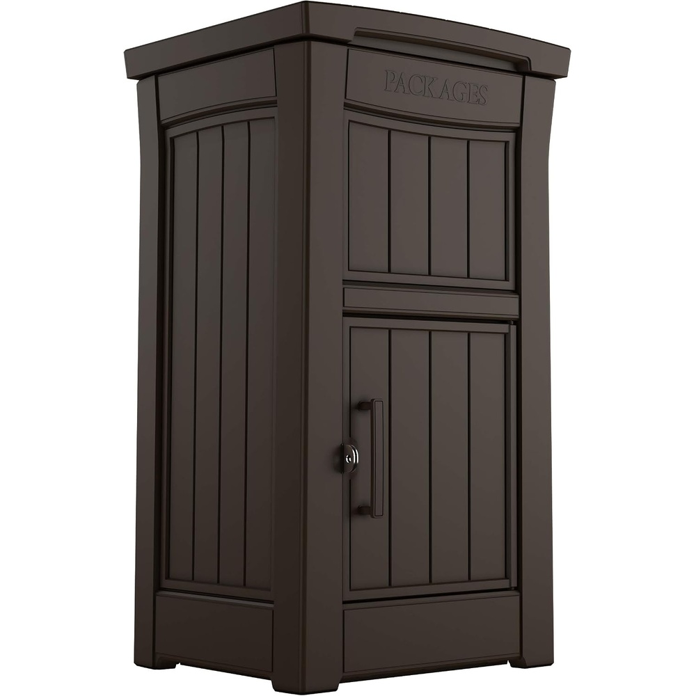 image:imageKeter Delivery Box for Porch with Lockable Secure Storage Compartment to Keep Packages Safe One Size Brown