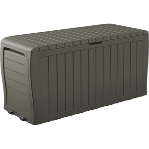 image:imageKeter Atlas 70 Gallon Deck Box  WeatherResistant Outdoor Storage Chest for Patio Yard amp Pool Durable Resin Construction Lockable Lid EasyOpen DesignMossy Brown