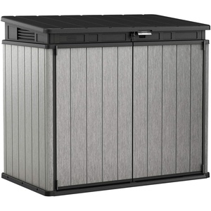 image:imageKeter Elite Store 46 x 27 Foot Resin Outdoor Storage Shed with Easy Lift Hinges Perfect for Trash Cans Yard Tools and Pool Toys Grey