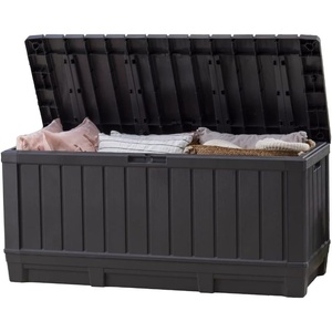 image:imageKeter Kentwood 92 Gallon Resin Deck BoxOrganization and Storage for Patio Furniture Outdoor Cushions Throw Pillows Garden Tools and Pool Floats Dark GreyDark Grey