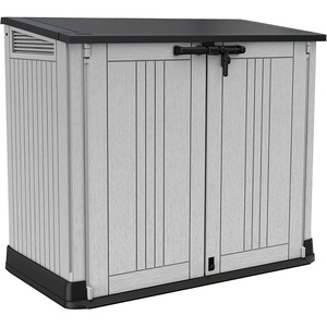 image:imageKeter StoreItOut Prime 43 x 37 ft Outdoor Resin Storage Shed with Easy Lift Hinges Perfect for Yard Tools Pool Toys and Garden Accessories GreyGray