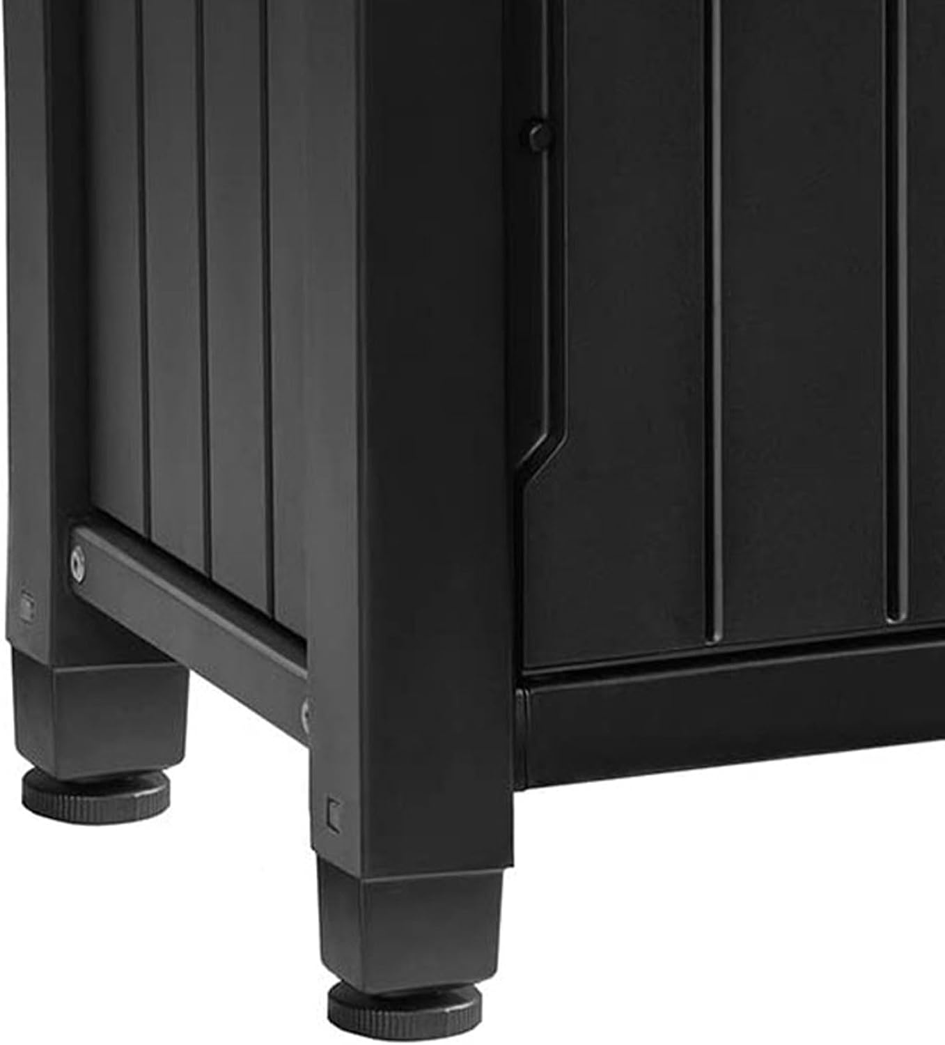 image:imageKeter Unity Portable Outdoor Table and Storage Cabinet with Hooks for Grill AccessoriesStainless Steel Top for Patio Kitchen Island or Bar Cart