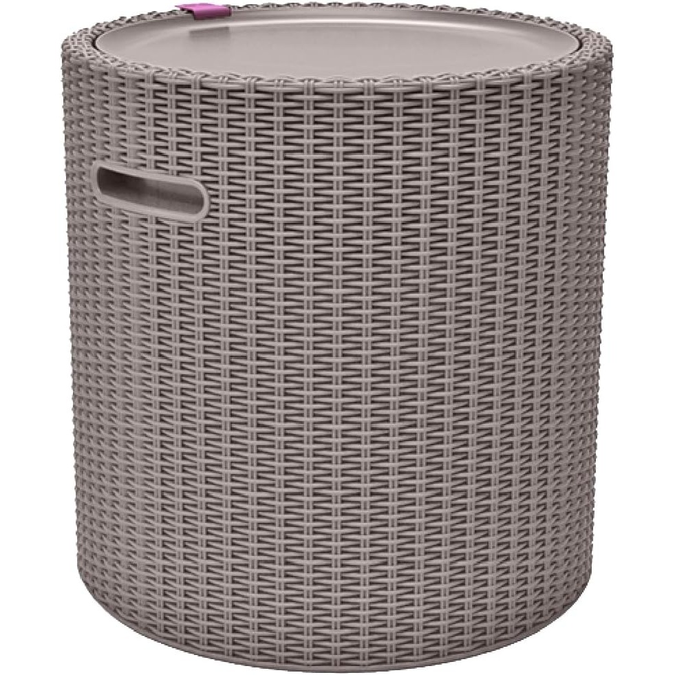 image:imageKeter Cool Side Table Cooler 3 in 1 Outdoor Patio Table and Ice Chest Storage Ideal Hot Tub Table Decor and Outdoor Patio Bar Portable Bar CappuccinoTaupe